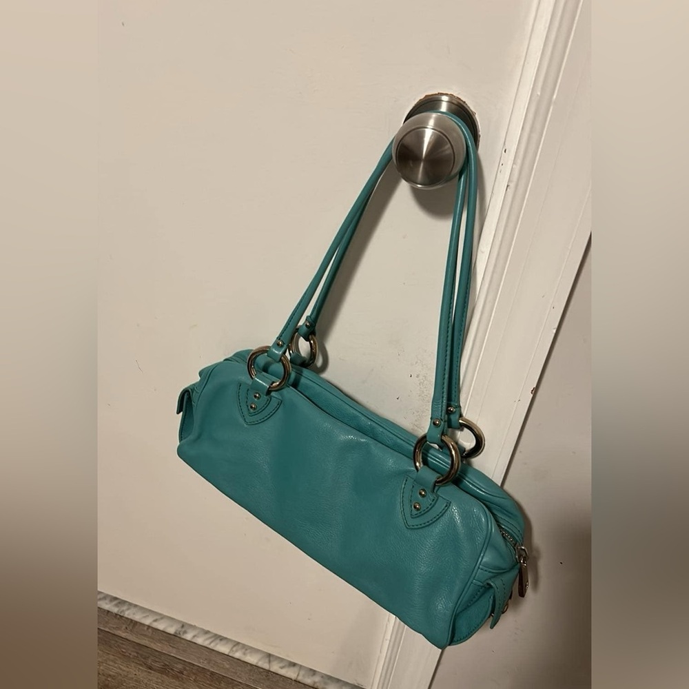 teal blue marc jacobs purse